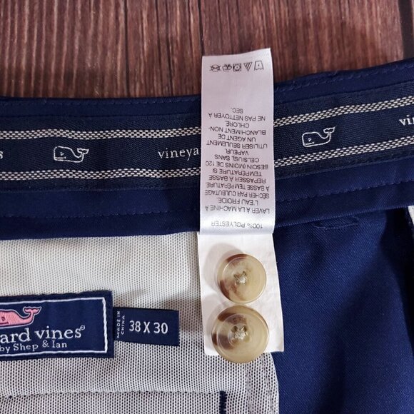 *READ* Vineyard Vines Mens Size 38X27.75 Navy Blue Performance Links Golf Pants - Picture 12 of 15